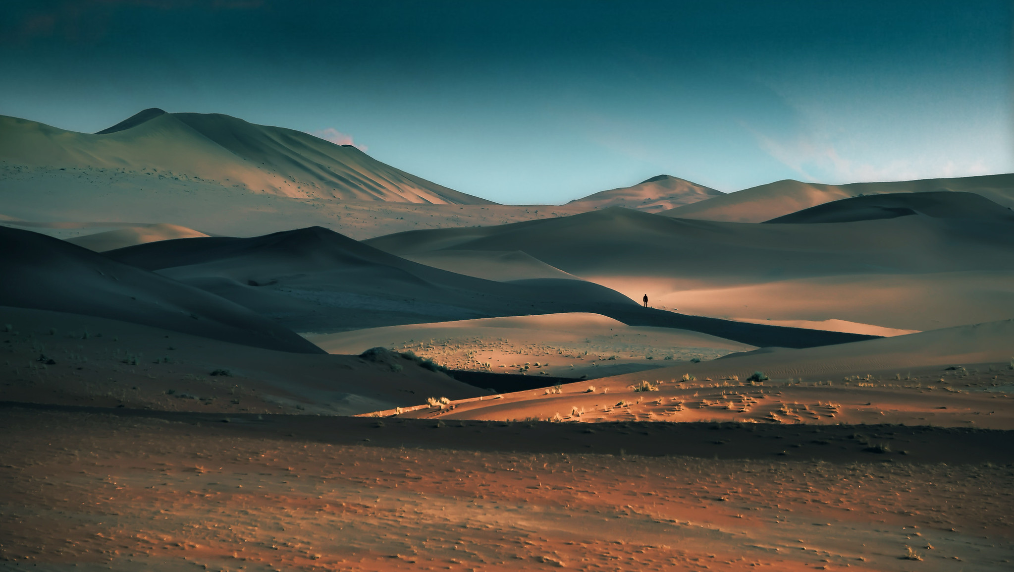 Sossusvlei in Namib Desert at Golden Hour